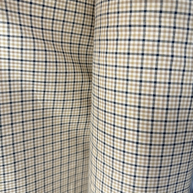 Cotton Plaid Fabric Twill Plaid Shirt Fabric Wholesale Dress Uniform Casual Work Clothing Suit