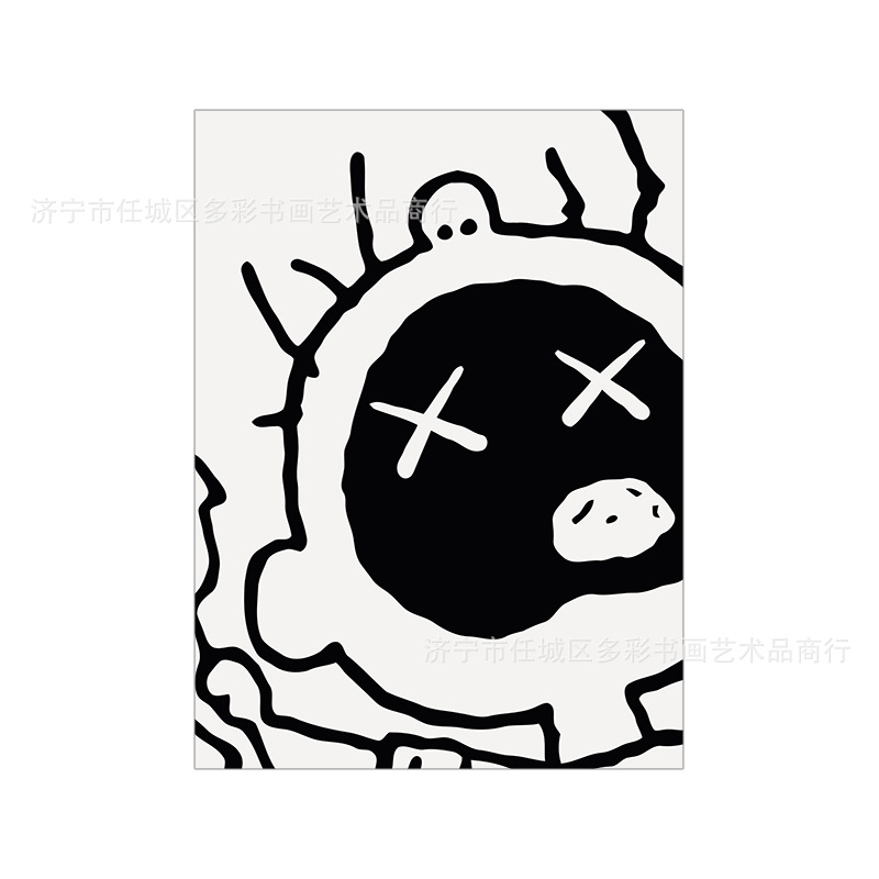 Picture of Snoopy Cartoon Children's Room Decorative Painting ins Style Nordic Style Living Room Dining Room Bedroom Cute Hanging Painting Set Table Core