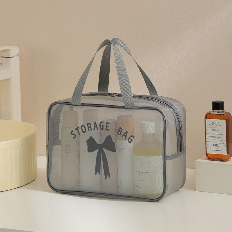 Picture of Mesh Wash Storage Bag Anti-splashing Travel Storage Cosmetic Bag Breathable High Color Value Cosmetic Storage Bag Wholesale