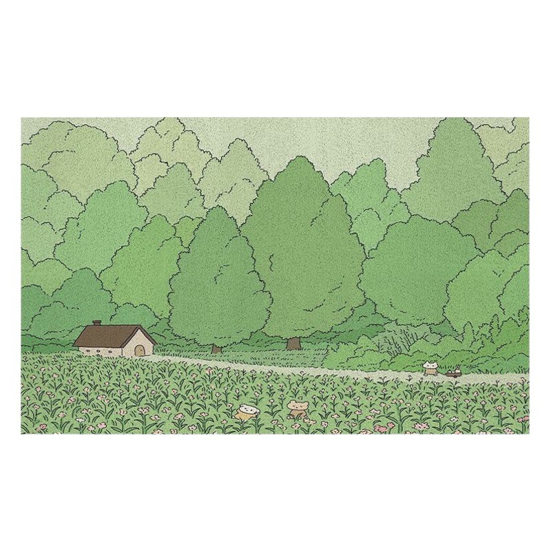 Xiaoqing fresh air entrance door mat pvc washable stain-resistant foot mat door wire ring cutting door mat