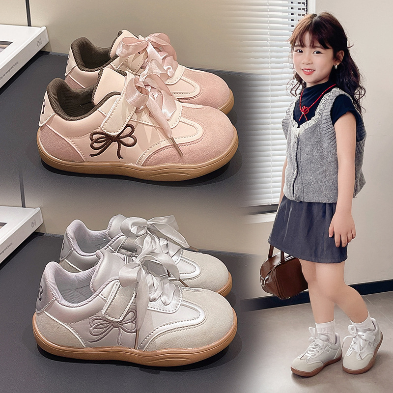 Girls' Sneakers 2025 Spring and Autumn New Children's Training Shoes Girls' Sneakers for Older Children Fashionable Casual Shoes Trendy