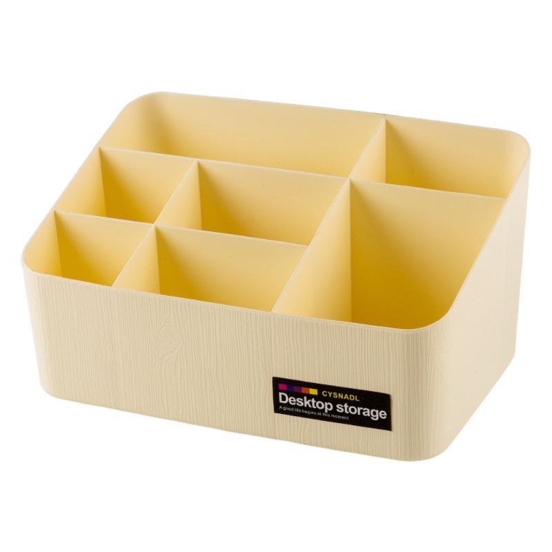 Creative Desktop Storage Box Student Stationery Pen Holder Pen Holder Multi-Grids Cosmetics Dressing Table Storage Rack