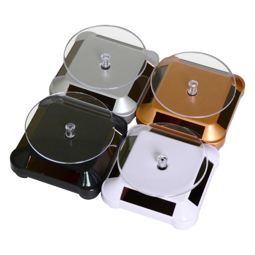 Solar rotating display stand jewelry display stand watch base tea cup holder display mobile phone rotating stand