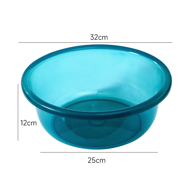Picture of Transparent Plastic Basin 23cm25.5cm29cm32cm Advertising Basin Deepening Washbasin Foot Washing Basin Vegetable Washing Basin