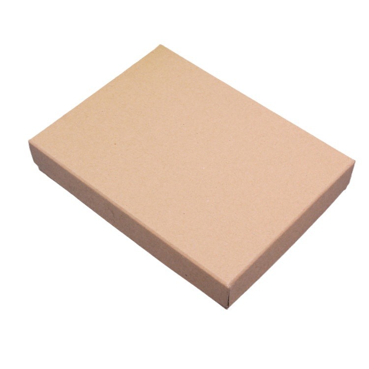 Picture of Ready Stock Retro Kraft Paper Gift Box Necklace Earrings Jewelry Packaging Box Large Jewelry Set Box Wholesale