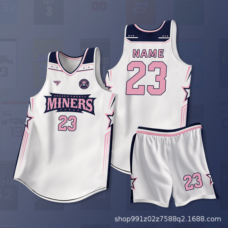 Basketball Uniform Suit for Male and Female College Students Sports Training Game Team Uniform American Basketball Jersey with Printed Number Group Purchase Customization