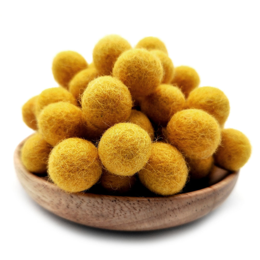 Picture of Cross-border in stock 2CM wool ball Christmas jewelry accessories Christmas diy colorful wool ball small wool ball pokes