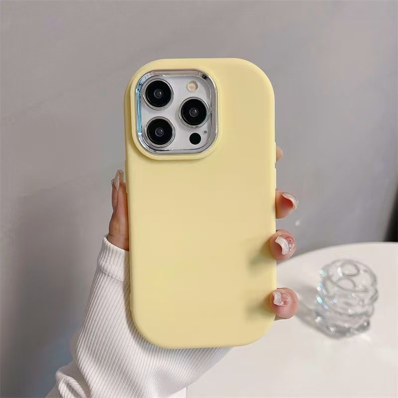 Picture of Solid Color Chubby Girl for Apple 16pro Phone Case New 15promax Electroplated 14/13/12 Drop-resistant 11x