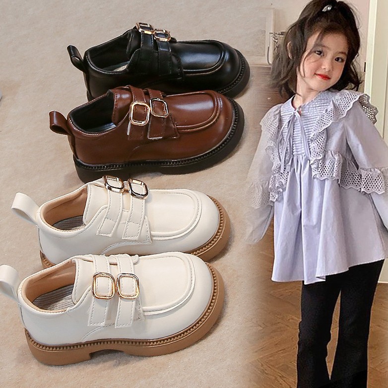 Girls Princess Leather Shoes 2025 Spring and Autumn New Girls Shoes Western Style British Style Loafers Student Performance Shoes Trendy