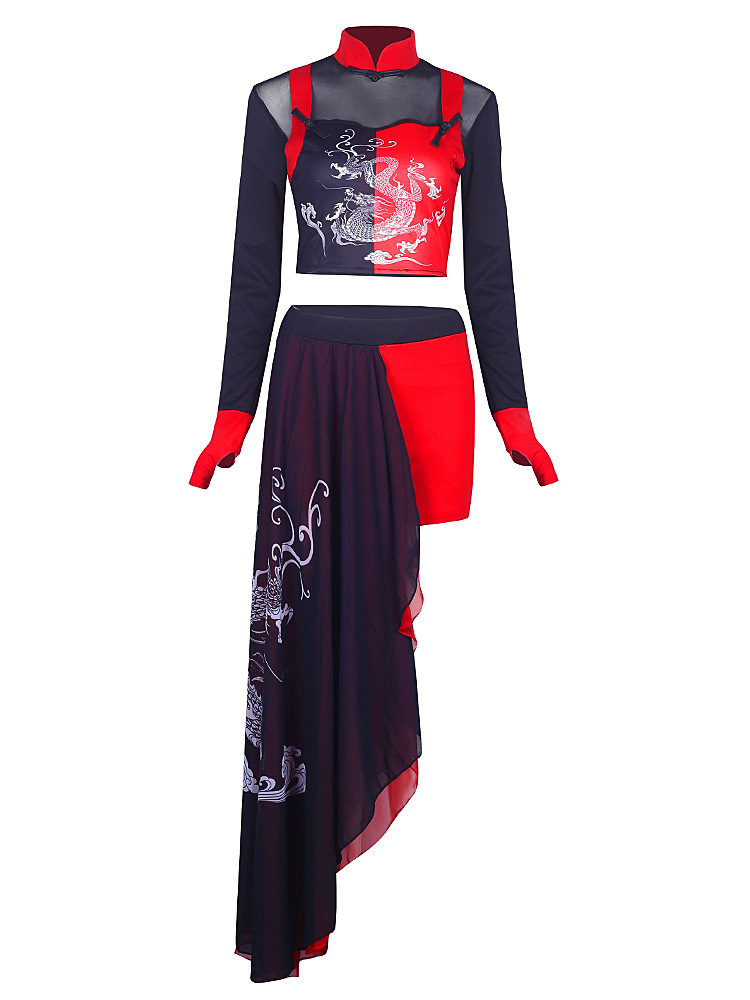 Picture of ds Performance Costume Music Festival National Fashion Dance Costume Shang Yan Dancing Costume Women's National Fashion Show Costume Women's Team Song Costume