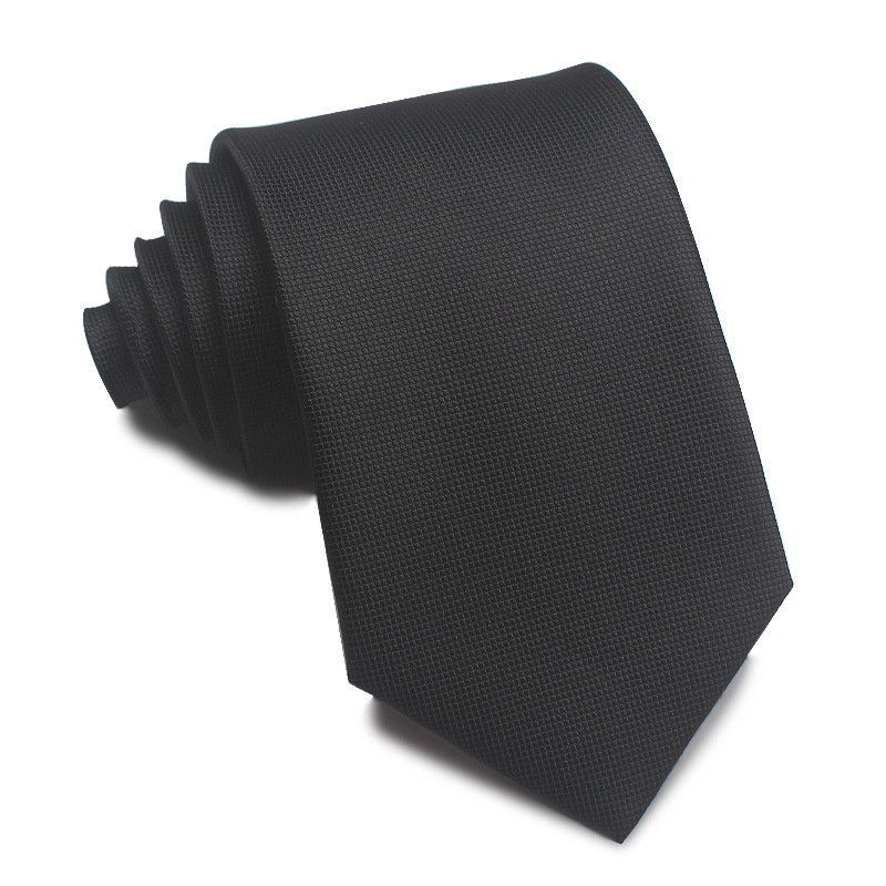 Picture of 25 New 8cm Polyester Jacquard Stripesd Tie 7cm Men's and Women's Business Formal Wear Casual High-End Red Black Blue