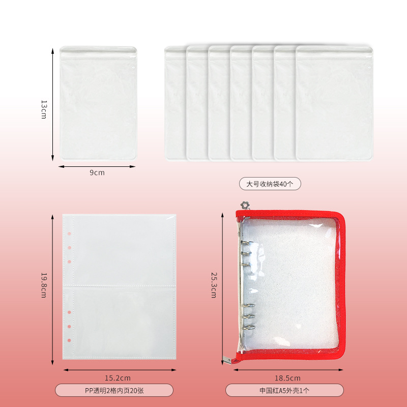 Picture of Anti-oxidation Jewelry Storage Book Earrings Ear Studs Ear Clips Necklace Hand Jewelry Silver Jewelry Sealed Bag Portable Bag Book