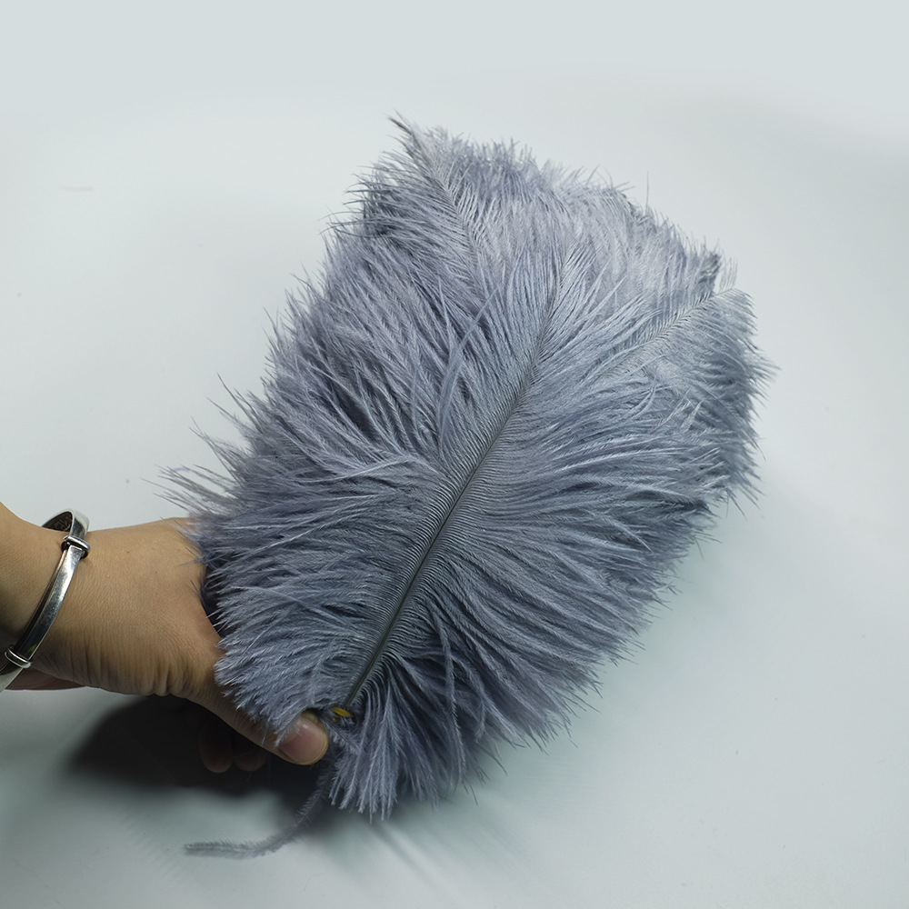 Picture of Color in stock 20-25cm ostrich feather flower home flower arrangement wedding decoration accessories ostrich feather wholesale