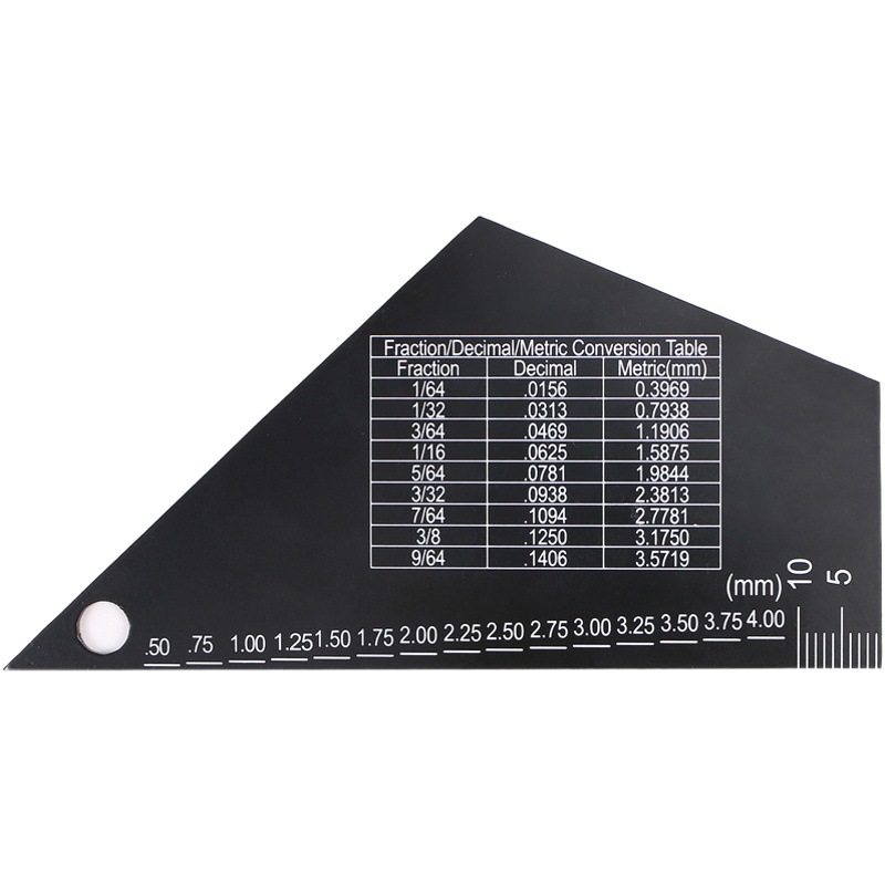 Stainless steel black guitar ruler guitar measuring ruler folk electric bass guitar leveling ruler guitar string distance ruler