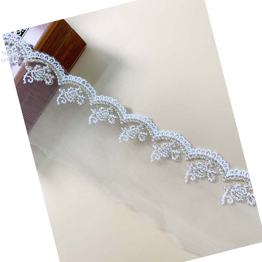 Accessories cheongsam clothing materials lace belt lace decoration gold thread unilateral wave water soluble embroidery lace