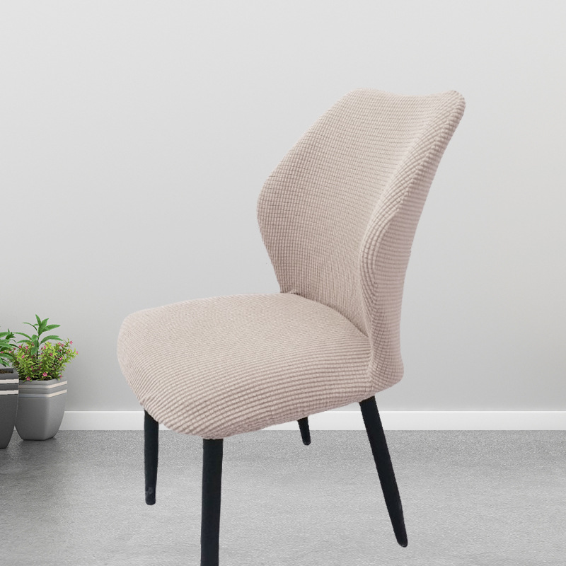 Picture of Chair Cover Elastic All-inclusive Household Modern Curved Dining Chair Cover Cushion Backrest Integrated Household Stool Cover Cover