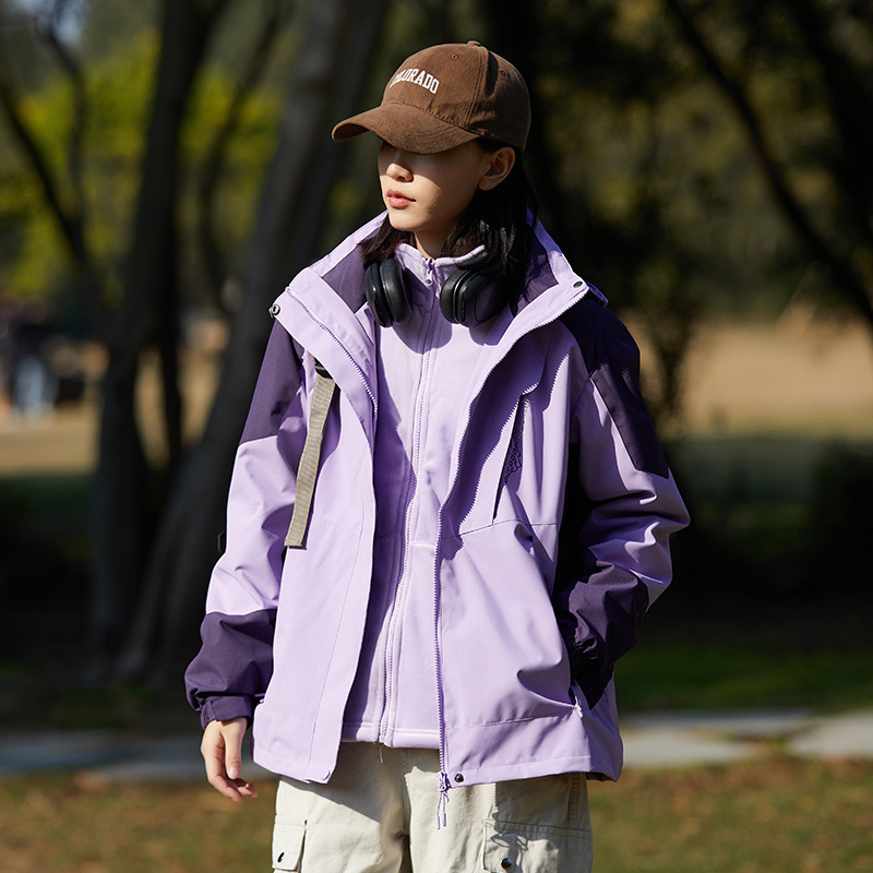 Picture of Outdoor assault clothing three-in-one women's windproof water-splashing lovers single-layer thin mountaineering jacket men's wholesale