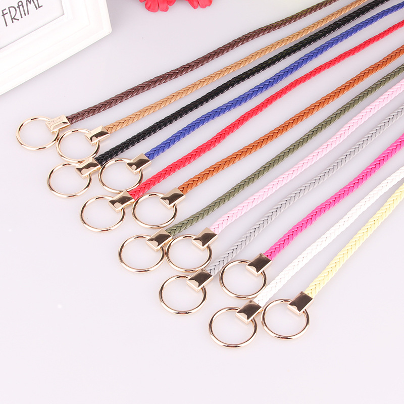 Picture of New ladies thin belt hand woven thin belt dress decoration Joker casual belt wholesale 617