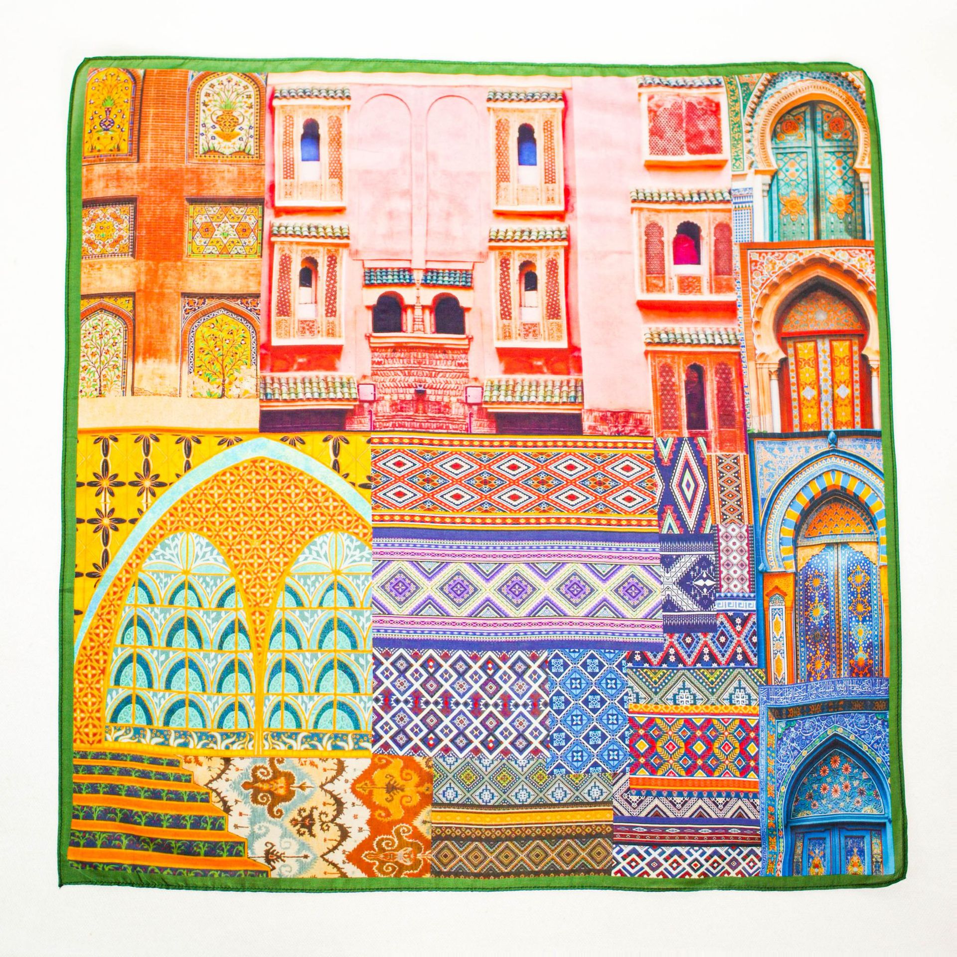 Picture of Collection New Vintage Original Artistic Mulberry Silk Silk Cotton Spinning Machine Side All-match 70 Square Scarf Elegant Shawl