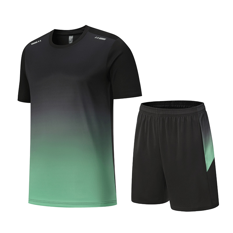 Picture of Quick-Drying Short-Sleeved Men's Ice-Feel Summer Sports Suit, Loose and Breathable Casual Versatile Fitness Sportswear
