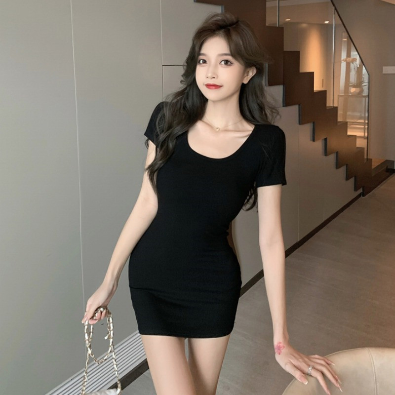 Picture of Purely Sexy Tight-Fitting Hot Girl Dress Women's Summer 2025 New Short Skirt Pink Waist-Cinching Slimming Dress
