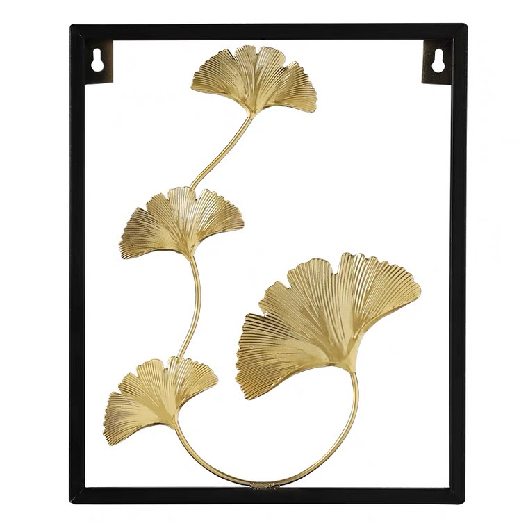 Picture of Nordic Style Living Room Wall Decorations Creative Bedroom Sunflower Ginkgo Leaf Wall Hanging TV Background Wall Hanging Wall