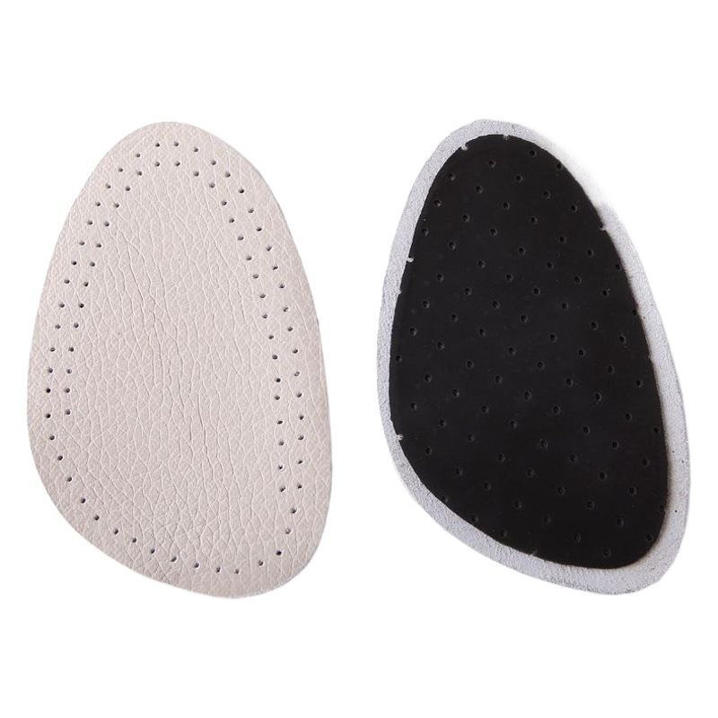 Genuine Leather Front Half Pad Anti-Wear Foot Protection High Heels Latex Forefoot Pad for Men and Women One Size Larger to Smaller Adjustment