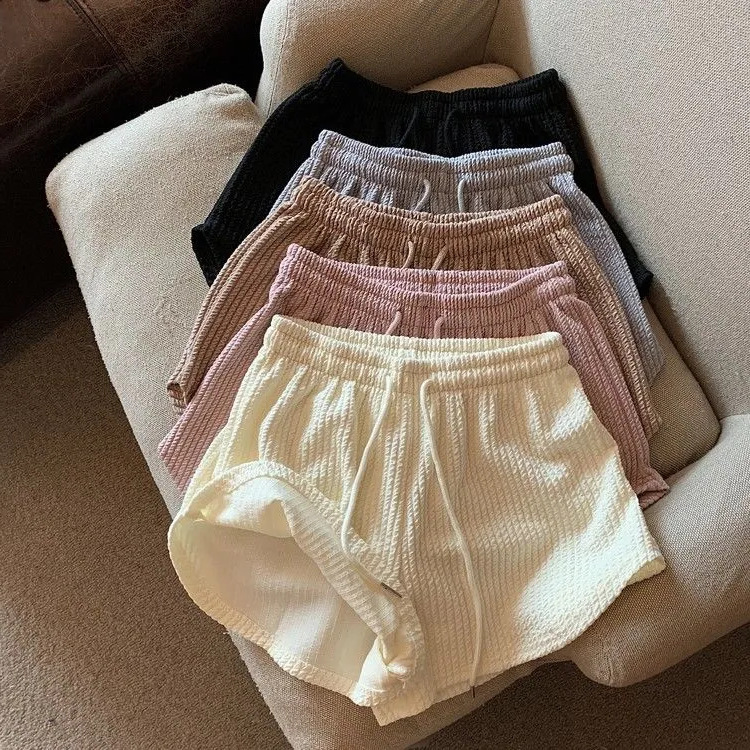 2022 Internet celebrity fitness running shorts women's summer thin loose casual plus size wide leg high waist A- line sports hot pants
