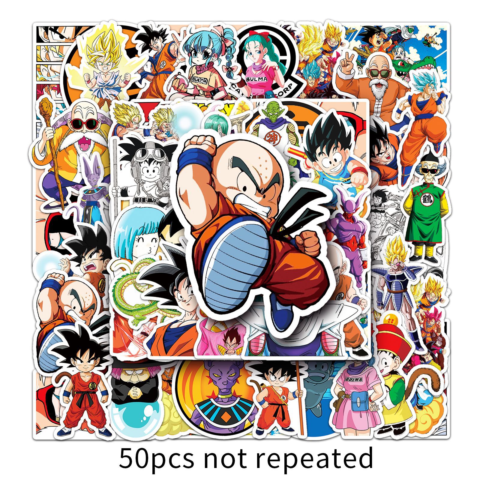 Picture of 50 cartoon cartoon dragon ball day diffuse graffiti laptop luggage car phone shell decorative stickers