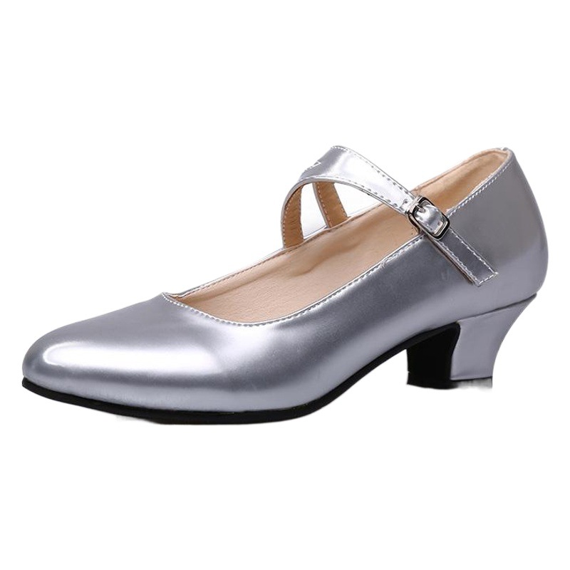 Picture of Manufacturers new dance shoes low heel dance shoes women square dance shoes Latin dance shoes shallow mouth shoes wholesale