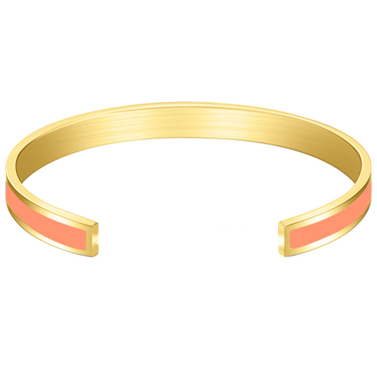 Picture of Cross-Border Export Jewelry My Badass Girl Gang Stainless Steel Bracelet Colorful Customizable Bracelet