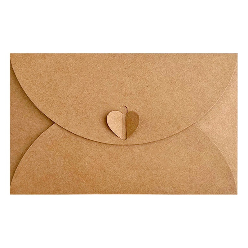Vintage Kraft Paper Love Butterfly Envelope ins Advanced Sense European Style Greeting Card Creative Folding Postcard Envelope Cover
