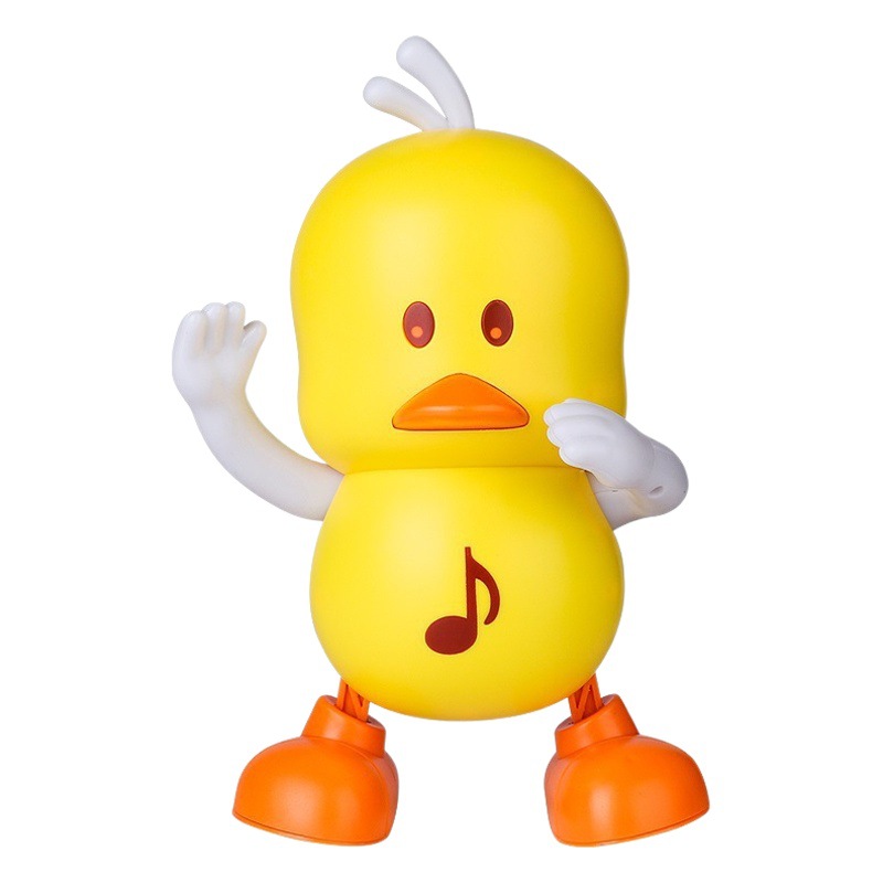 Electric dancing duckling with sound can move rabbit light walking singing panda dancing robot children's toys