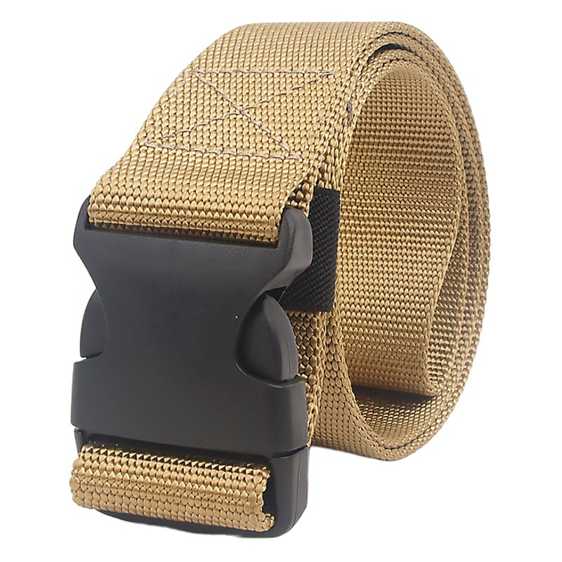 Multifunctional nylon outdoor belt men's tactical military training plastic buckle belt can be pants belt wholesale women