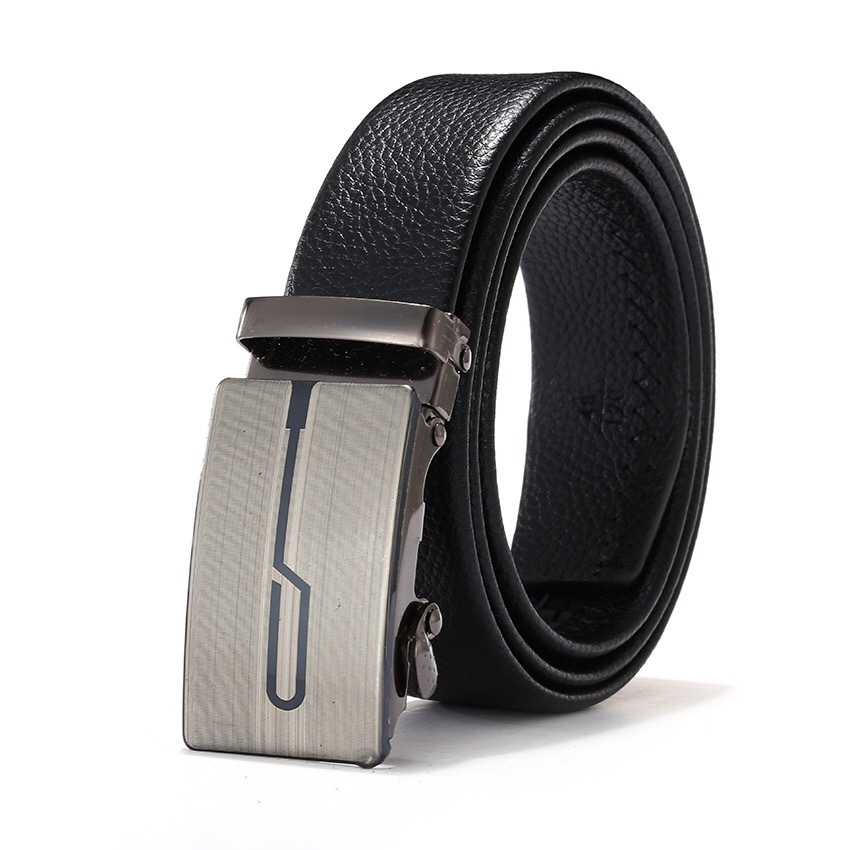 Picture of Men's belt automatic buckle litchi pattern belt business gift online shop clothing accessories gift pants belt factory wholesale