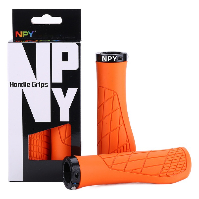 NPY rubber handle cover mountain bike meat ball grip lockable non-slip shock-absorbing folding bike riding grip