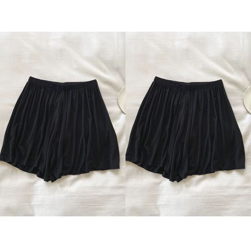 Picture of Modal Cotton Women's Shorts Spring and Summer Sports Leisure Home Fart Curtain Loose Outer Wear High Waist Wide Leg Pajama Pants Thin