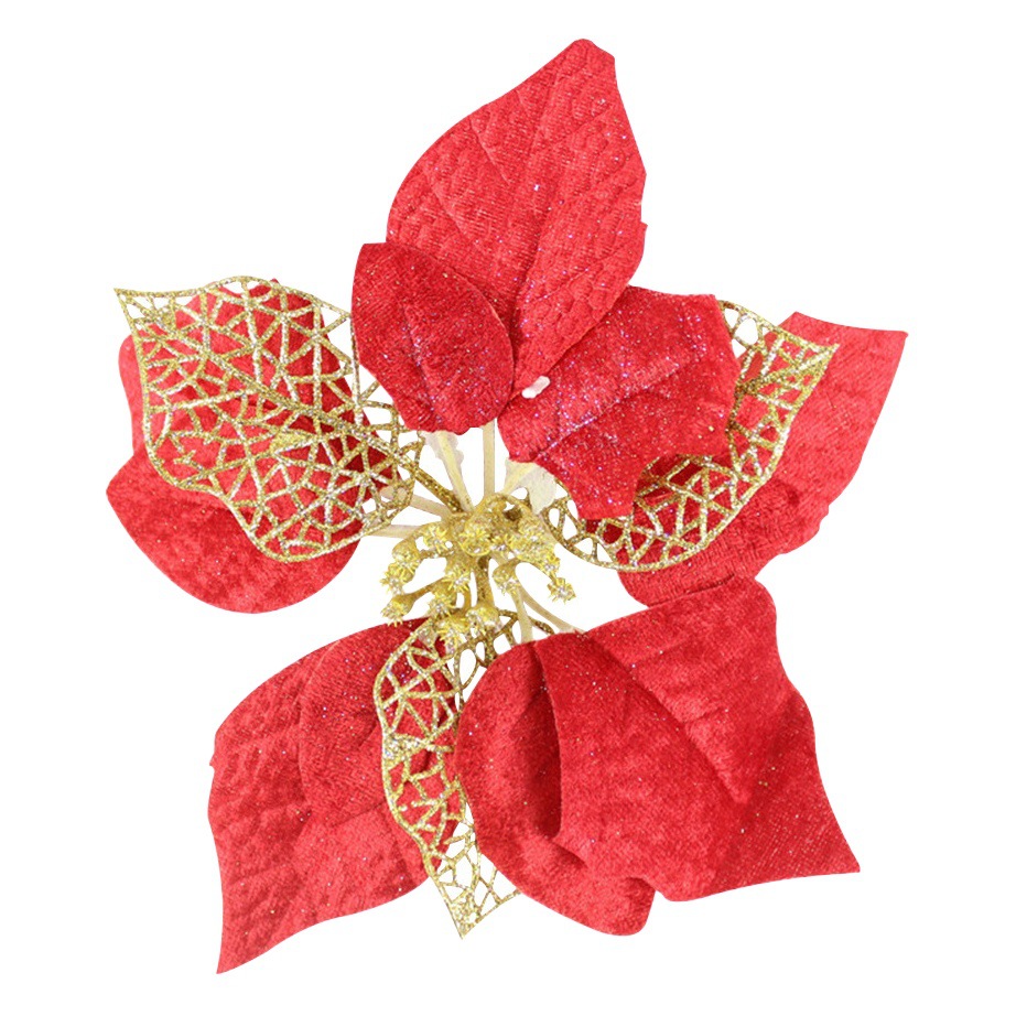 Amazon Christmas decorations Christmas flowers Christmas tree decoration accessories pendant flowers Christmas flowers wholesale