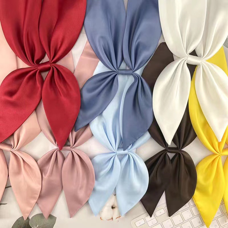 Picture of Goldfish Knot Jk Bow Tie Imitation Triangle Towel Free Slayer Suit Scarf Japanese Bow Uniform Collar wine red