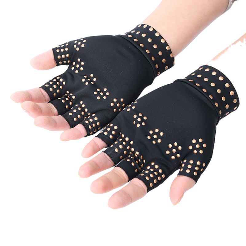 Cross-Border Popular Dispensing Pressure Gloves Half-Finger Care Non-Slip Rehabilitation Outdoor Sports Fitness Cycling Gloves Wholesale