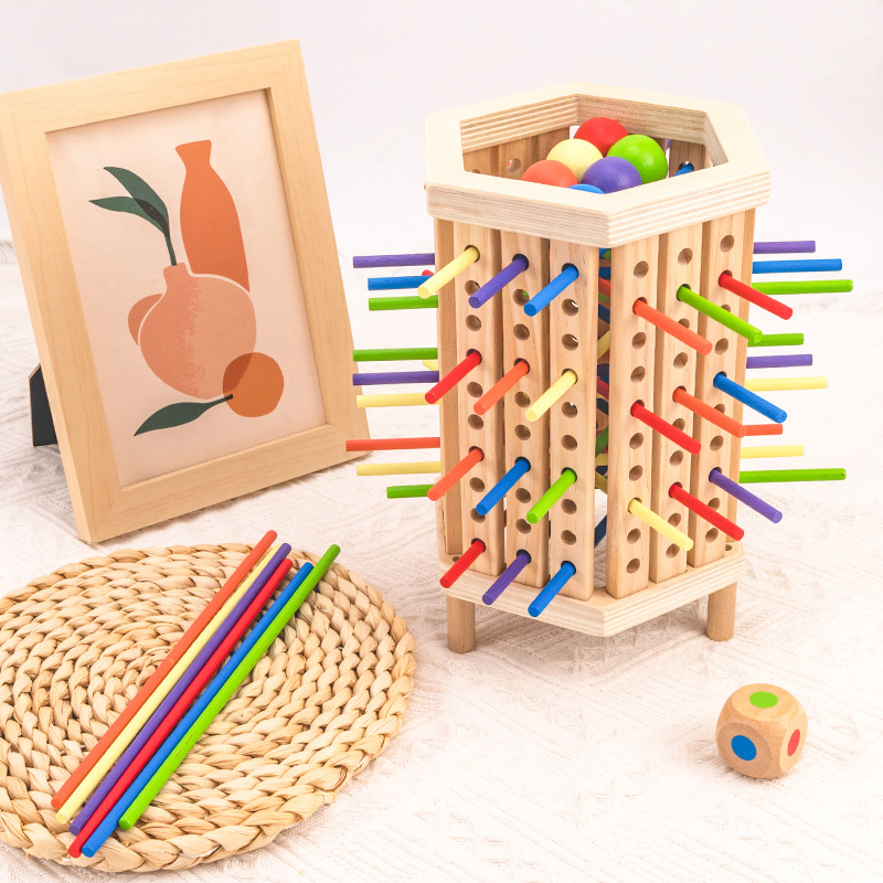 Cross Border Stick Game Dice Game Board Game Color Parent-Child Interactive Toy Math Montessori Game