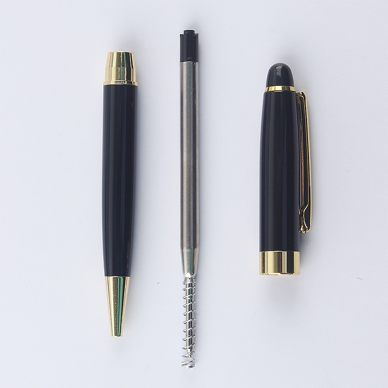 Picture of Advertising Gift Metal Ballpoint Pen Printing LOGO Rotating Ballpoint Pen Business Customized Neutral Metal Pen Wholesale