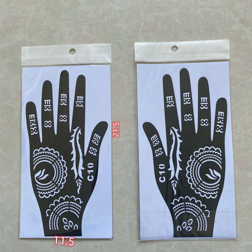 Picture of Dark Wind Hand Tattoo Palm Tattoo Template Hand Simulation Temporary Sticker Beautiful Original Hand Tattoo