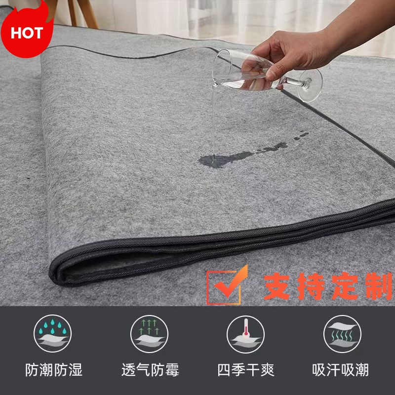 Student Dormitory Mattress Felt Moisture-Absorbing and Moisture-Proof Floor Tatami Mat, Moisture-Absorbing and Mildew-Resistant, Thickened Handmade Breathable for Home Use