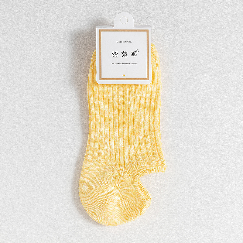 Picture of Double-Needle Socks 7A Antibacterial and Deodorant Boat Socks for Women Spring and Summer Cotton Socks Silicone Non-Slip Shallow Mouth Invisible Women's Cotton Socks