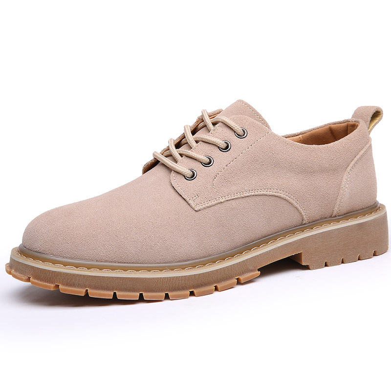 Picture of Cross-Border Autumn and Winter Leather Shoes for Men, Versatile Korean Style Casual Shoes, Trendy British Work Shoes, Tendon Big Toe Suede Men's Shoes