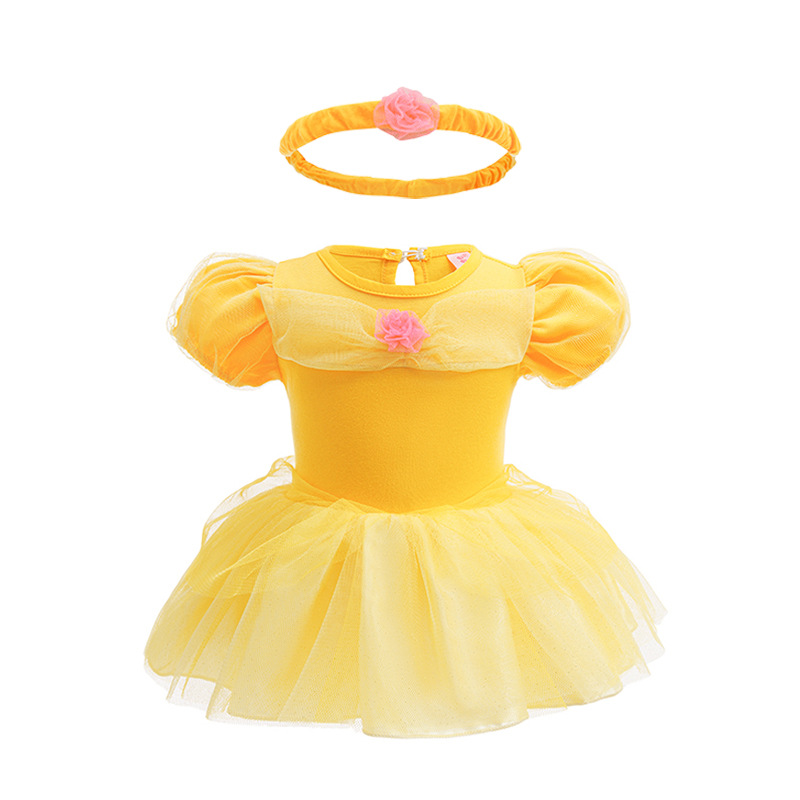 Picture of Halloween Children's Clothing, Short-Sleeved Pullover, Baby Baby Hooded Princess Jumpsuit, Romper Dress