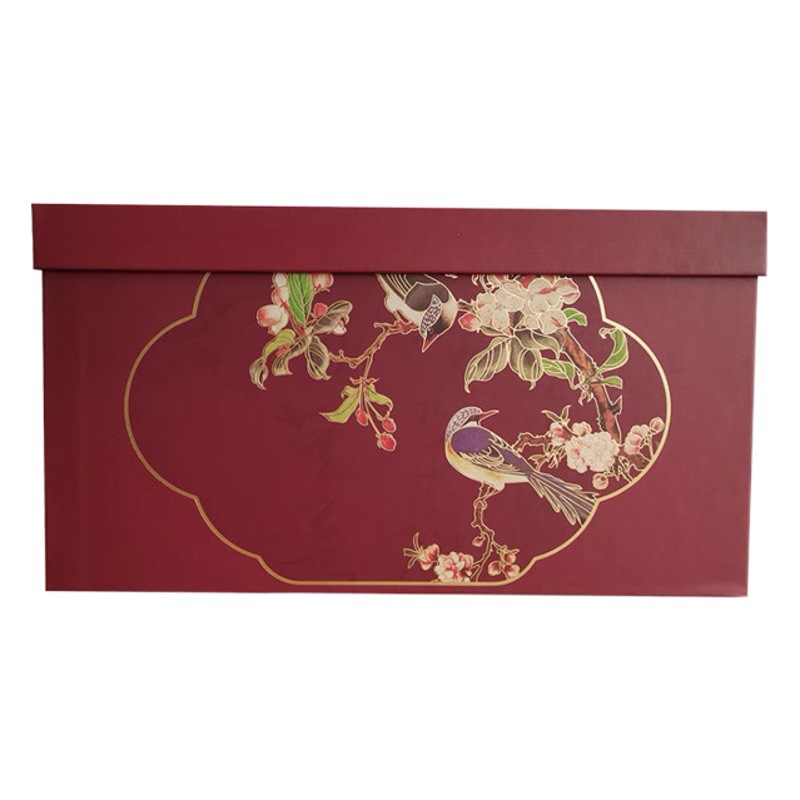 2025 Year of the Snake Square New Year Flower Bucket New Year Gift Box Chinese Style Holly Silver Willow Flower Bucket Flower Box DIY Material