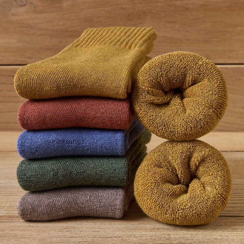 Picture of Extra Thick Winter New Style Towel Socks Men's Long Tube Thick Socks Terry Socks Thickened Warm Socks Women's Moon Mid-length Socks
