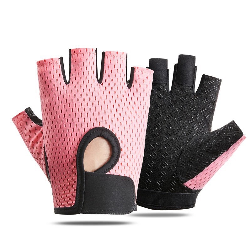 Outdoor Cycling Breathable Mesh Half-Finger Men's and Women's Gym Sports Yoga Non-Slip Anti-Callousing Outdoor Camping Fitness